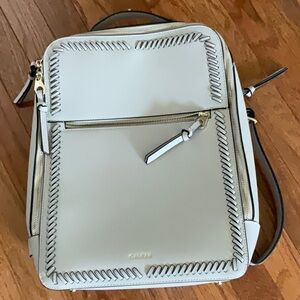 Calpak Kaya Faux Leather Laptop Backpack. Condition is like new